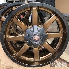 Black And Chrome Truck Rims 20 Inch Prismatic Powders Powder Coated Two Toned 20 Inch Fuel Wheels Fuel Wheels Custom Wheels Cars Bronze Wheels