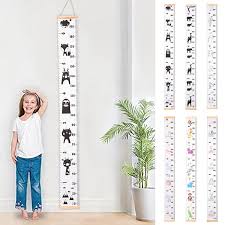 Us 8 73 12 Off Childrens Hanging Kids Growth Chart Wall Sticker Rule Growth Table Wall Sticker Decor Height Measurement Ruler For Kids Height In