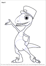 Free printable coloring pages for kids. Learn How To Draw Gilbert Troodon From Dinosaur Train Dinosaur Train Step By Step Drawing Tutorials