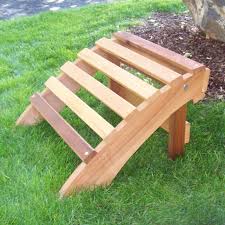 Wood Country T L Footrest Wooden Adirondack Chairs Outdoor Wood Foot Rest
