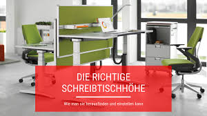 Wer viel im büro arbeitet, der wird es. Die Richtige Schreibtischhohe Finden Und Einstellen