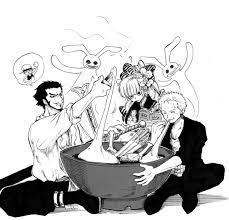シッケアール日記 正月 卯年 one piece funny one piece anime one piece fanart