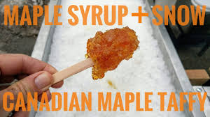 Maple Syrup + Snow = Canadian Maple Taffy - YouTube
