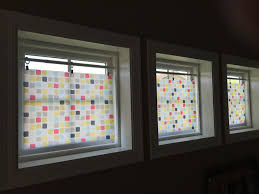 When you're dealing with old, drafty windows, you essentially have two options: Needed Temporary Window Treatments For 3 Small Square Windows In Our House I Didn T Want To Window Coverings Diy Small Window Curtain Small Window Treatments
