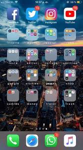 Startseite Tapete Iphone Dunkel 58 Ideen Fur 2019 In 2020 Iphone Organization Homescreen Iphone Iphone App Layout