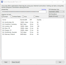 Upload Speed Bitrate And Streaming Streamersquare