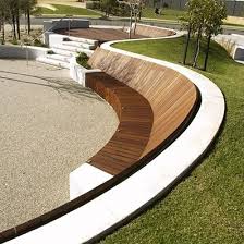 Curved Benches Outdoor Landscape Architecture Design Urban Landscape Design Garden Architecture