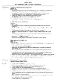 Infrastructure Technician Resume Samples Velvet Jobs