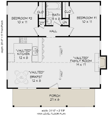 So you need more space than a tiny home (cute as they are) but less than a mcmansion. House Plan 940 00139 Cabin Plan 900 Square Feet 2 Bedrooms 1 Bathroom In 2021 Small House Floor Plans Small Cabin Plans Tiny House Floor Plans