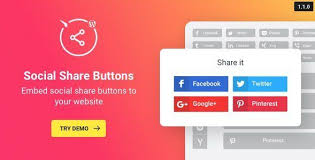 Wordpress Social Share Plugin Share Buttons 1 5 0 Woocrack Com In 2020 Social Share Buttons Plugins Share Button