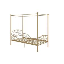 Alvantor mosquito net bed canopy tents dream tents privacy space twin size sleeping tents indoor pop up portable frame breathable cottag. Dhp Canopy Metal Bed Twin 71 5 In X 41 In X 77 5 In Gold 4020229 Rona