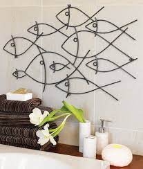 Metal wall art decor bathroom help in the organization of things, they are also key in making your space cozier as well as adding exquisite contrast in fact, in recent times,. Fish Wall Art Metal Tree Wall Art Modern Bathroom Wall Art Fish Wall Art