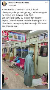 Praktikal solat dalam kereta 1 kuliah. Viral Sholat Di Krl Ada Yang Sok Komentar Padahal Gak Faham Fiqih Dan Gak Pernah Naik Krl Portal Islam