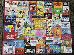 Cartoon jigsaw puzzles 1000 pieces. Saturday Morning Cartoons 1000 Piece Jigsaw Puzzle Puzzles Toys Games Kiririgardenhotel Com