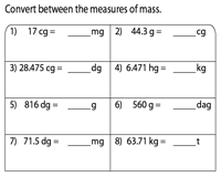 Convert the following to km Metric Unit Conversion Worksheets