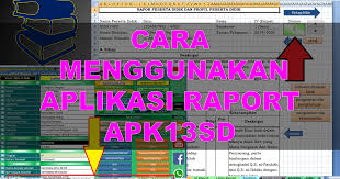 Untuk memantau semuanya, aplikasi raport k13 memiliki beberapa fitur utama dan pendukung. Update Panduan Aplikasi Raport K13 Apk13sd Tasadmin