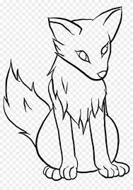 Draw an outline of the head using a pencil, this. Anime Wolves To Draw Easy Cute Wolf Drawings Hd Png Download 900x1245 3112709 Pngfind