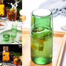 1 Set Bedside Night Water Carafe With