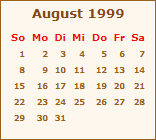Birthdays of famous people, actors, celebrities and stars on august 27th. August 1999 Ereignisse