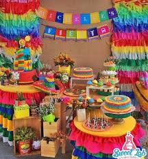 Decoracion En Colores Mexicanos Para Fiestas Infantiles Y De Adultos