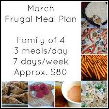 March Frugal Meal Plan We Got Real Frugal Meal Planning Frugal Meals Meal Planning