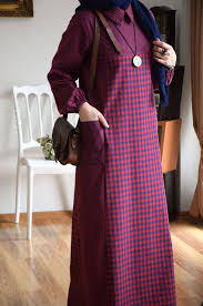 Potikare Desen Bordo Elbise Islami Moda Islami Giyim Basortusu Modasi