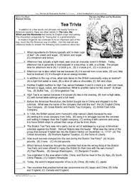 No matter if you're new to tea or have been drinking tea for decades, a journey of a thousand cups begins with a single sip. Get Your Students Ready To Read With This Series Of 33 Trivia Questions About Tea Something That The Four Children Stop To Have Oft Trivia Tea Party Games Tea