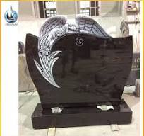 High Quality Shanxi Black Granite Weeping Angel Headstone from China -  StoneContact.com