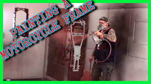 How To Paint A Motorcycle Frame The Easy Way Youtube