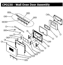 On double ovens, the plate is located behind the top. Dacor Cpo230 Wall Oven Timer Stove Clocks And Appliance Timers