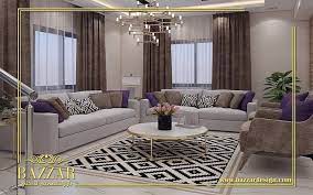 صاله عائليه علي طراز مودرن بتصميم انيق تم اختيار درجات اللون البيج لتلك التصميم و وحدات اضاءه هادئه تصميم داخلي م home decor furniture interior design