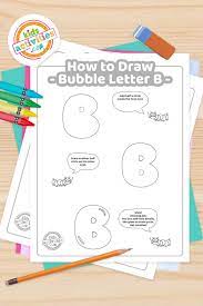 Here's a great big puffy alphabet for tons of coloring fun! How To Draw The Letter B In Bubble Letter Graffiti Kids Activities Blog
