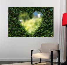 Love Hart Canvas Print Canvas Art Green Leaves Print Love Art Etsy Dog Canvas Art Love Art London Wall Art