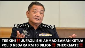 Isteri ketua polis negara tan sri mohamad fuzi harun, puan sri azizah hamdi, meninggal dunia pada 7.02 petang hari ini, di pusat perubatan universiti malaya (ppum). Gempar Jufazli Saman Ketua Polis Negara Rm 10 Bilion Checkmate Youtube