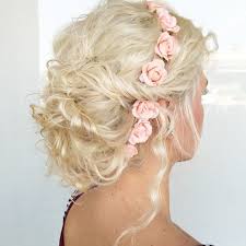 I used a curling iron on the top layer and mimicked her natural curl, then smoothed down the hair on top. 17. 20 Soft And Sweet Wedding Hairstyles For Curly Hair 2021