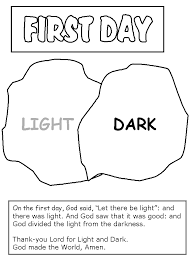 On the first day of creation, or in the beginning, god created heaven and earth and all things. Pin On Craft Ideas