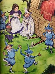 The Wizard Of Oz Dorothy Toto Good Witch And Munchkins