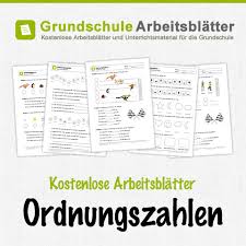 Kostenlose Arbeitsblatter Und Unterrichtsmaterial Zum Thema Ordnungszahlen Im Mathe Unterricht In D Ordnungszahlen Mathematikunterricht Mathespiele Grundschule