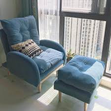 This sofa bed with mattress has a wooden frame and metal mechanism that makes it tough and durable. Lazy Sofa Single Balcony Reclining Chair Bedroom Small Sofa Chair Tatami Leisure Net Red Small Folding Armchair Aliexpress