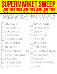 Challenge them to a trivia party! Fun Service Themed Family Night Idea And Activity Supermarket Sweep Family Night Service Projects For Kids