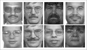 Part of missing faces in test dataset.