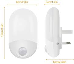 Auraglow plugin pir motion sensor hallway plug socket led. Plug In Led Auto Motion Sensor Infrared Night Light Cabinet Stair Lamp Eu Us Uk Home Garden Lamps Lighting Ceiling Fans