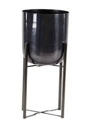 Black And White Checkered Outdoor Planters Uma Large Round Indoor Outdoor Black Bronze Metal Planters Set Of 2 Metal Planters Black Bronze Indoor