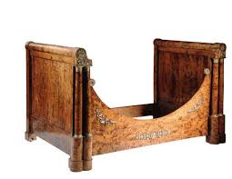 a charles x ormolu mounted burr elm lit en bateau christie s neoclassical furniture antique furniture antiques