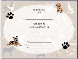 Puppy Birth Certificate Template Free Unique 85 Best Raisin A Puppy Images On Pinterest Birth Certificate Template Dog Birth Birth Certificate