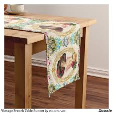 Vintage French Table Runner Zazzle Com French Table Personalized Table Runner French Vintage