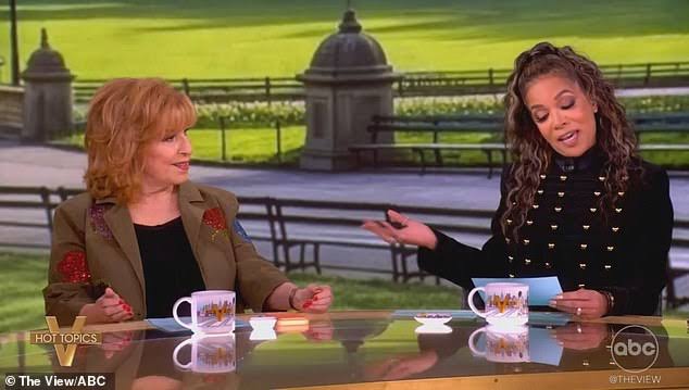 Brutal moment Joy Behar grills The View co-star Sunny Hostin for selling  out to AI company | Daily Mail Online