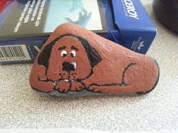 Kopek Tas Boyama Stone Painting Boyali Kayalar Painting Kopek