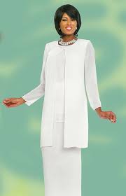 Misty Lane 13057 White Three Piece Choir Outfit For Women