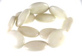 23x32x8mm Gary Agate Oval Beads 15.5"